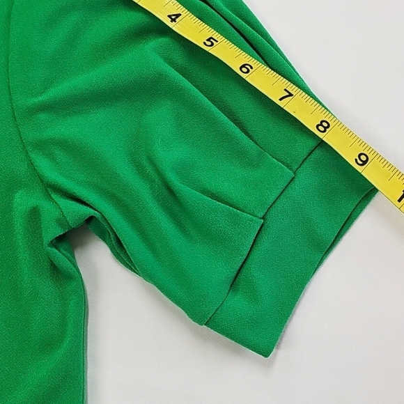 CATO Green Women's Top, Short Sleeve, Scoop Neck, Jersey Knit. XS - Picture 5 of 9